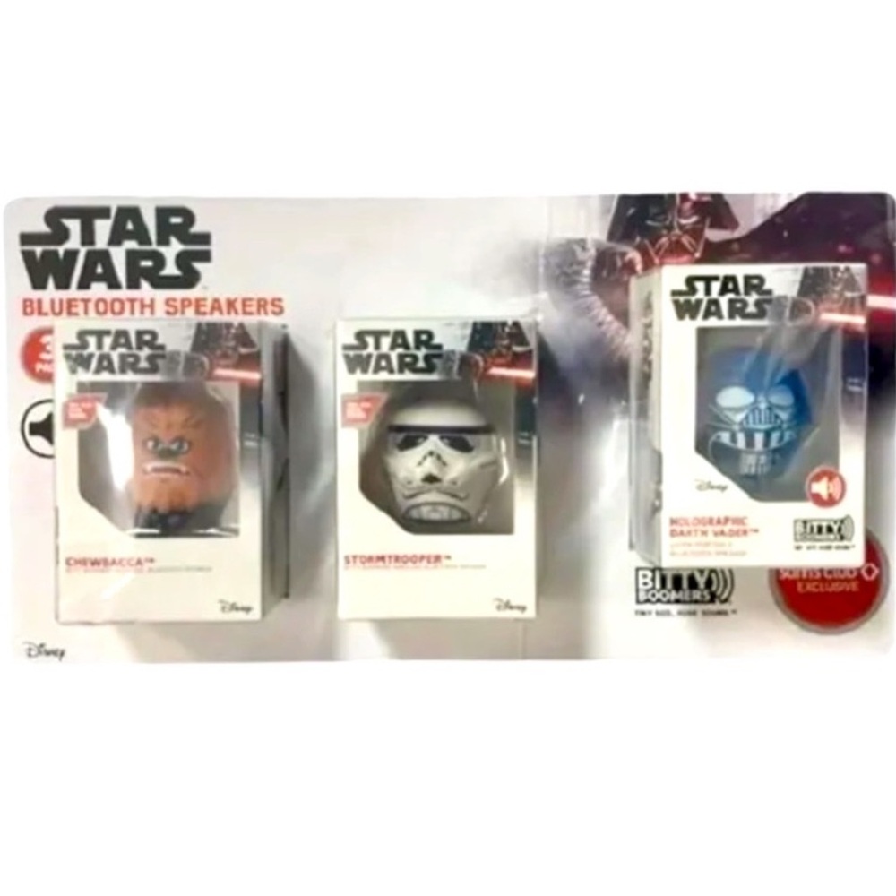 Star Wars Bundle 3 Bitty Boomers Speakers, Bluetooth, Disney, New in packaging